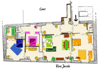 Plan meublé